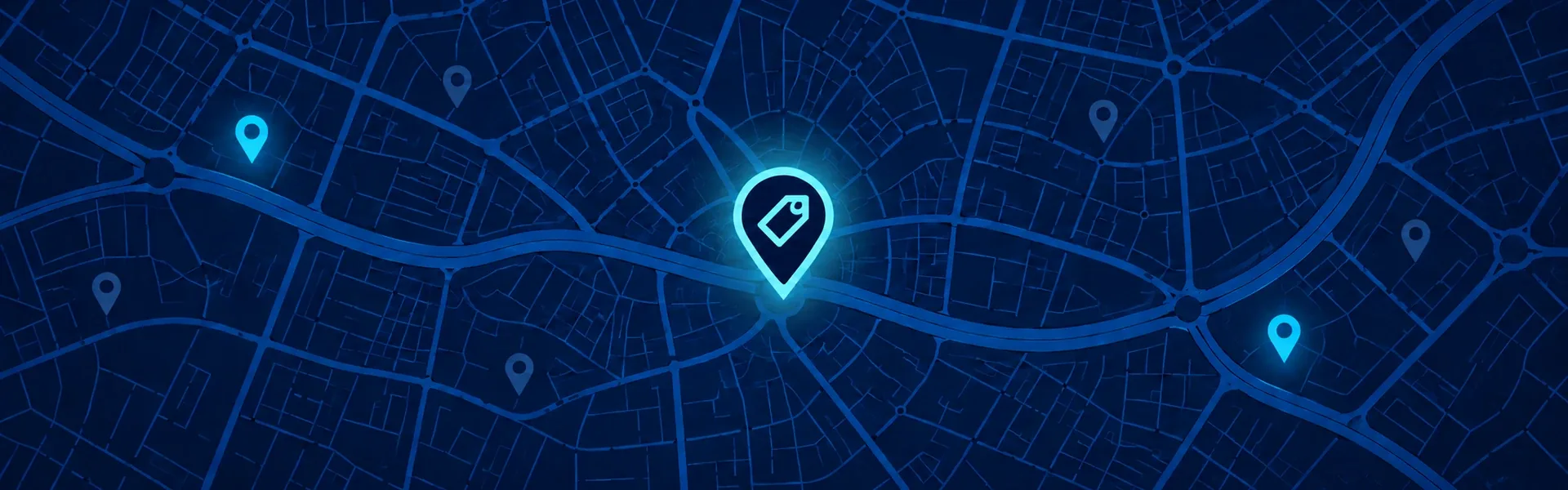 Mapa con marcadores de distintos tipos de negocio: categorías de Google Business Profile
